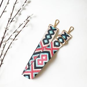 Adjustable Guitar Handbag Strap - Aztec Design